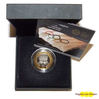 2008 Silver Proof £2 - Olympic Games Handover Ceremony - Click Image to Close